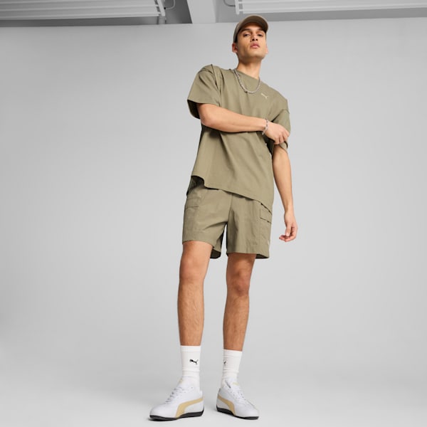 WARDROBE ESSENTIALS Men's Relaxed 6" Cargo Shorts, Velvet Moss, extralarge